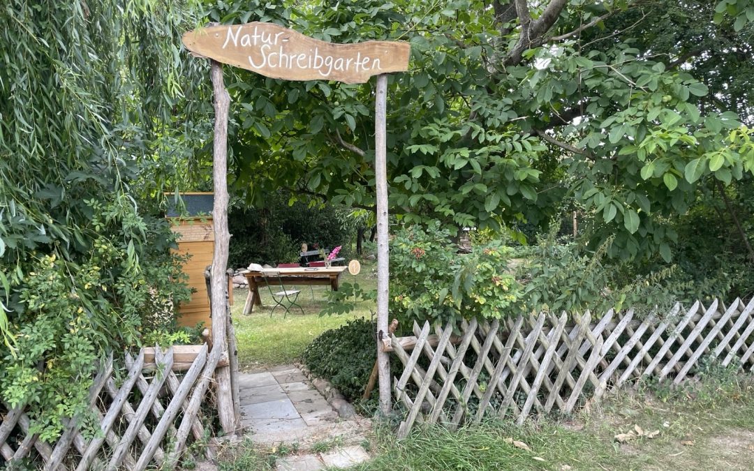 Schreibwerkstatt im Naturschreibgarten Kriwitz
